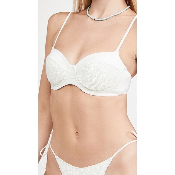 L*SPACE cream Marley bikini set. M/DD-top. Retails $196 - Picture 12 of 16
